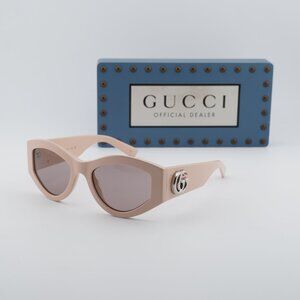 Gucci GG1951S 005 Cat Eye Sunglasses - Vintage Pink/Brown